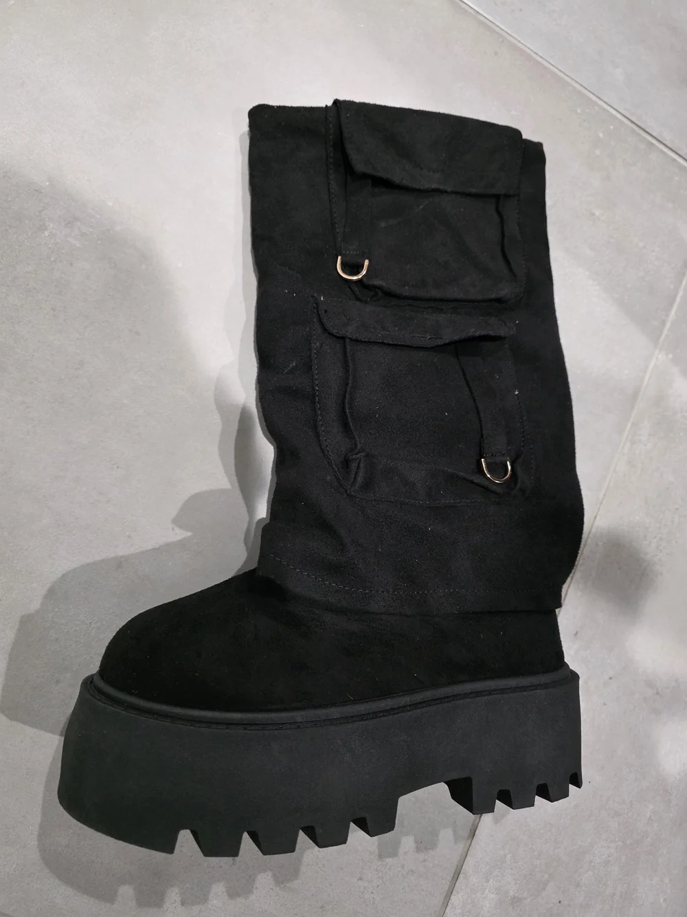New Rouge brand cargo boots